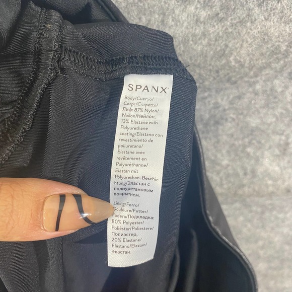 SPANX Black Quilted Leggings - Picture 9 of 15